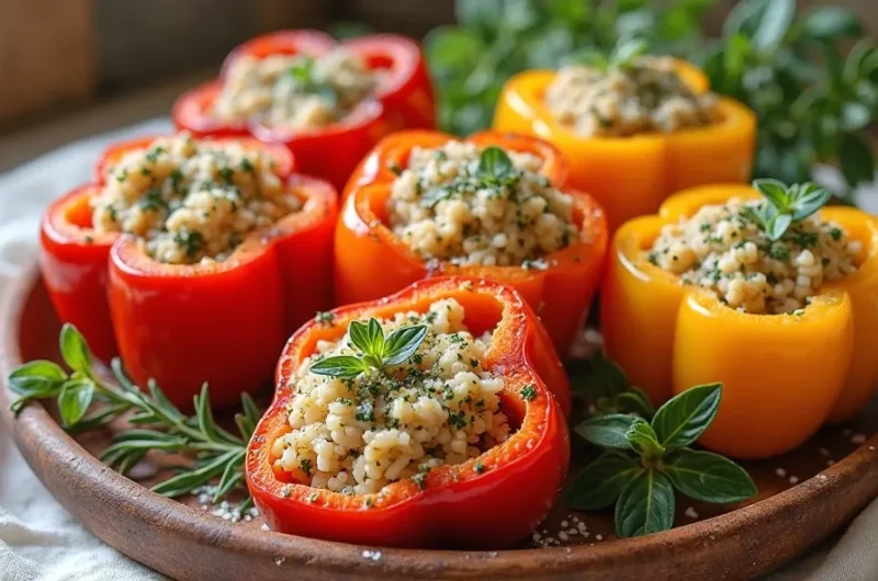 Mediterranean Stuffed Peppers: Because Regular Peppers Are Boring
