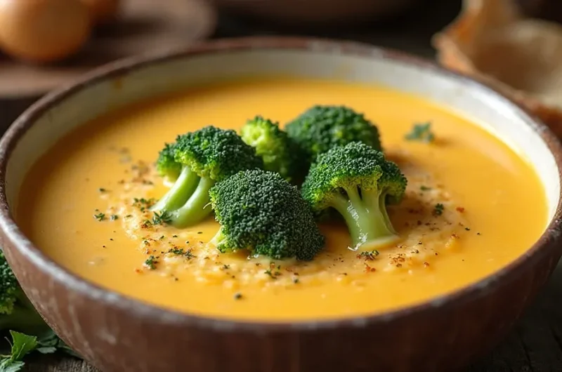 Healthy Broccoli Cheese Soup That Doesn't Taste Like Punishment