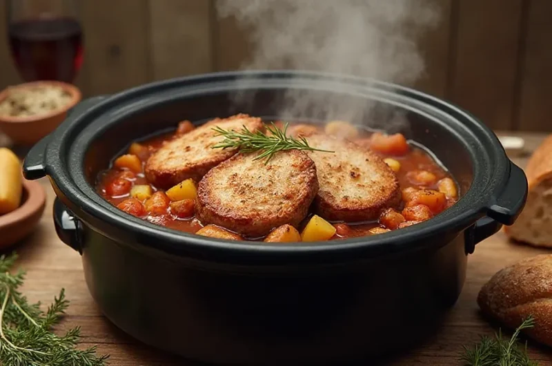 Crockpot Pork Chops and Potatoes That Do All the Work While You Do Nothing