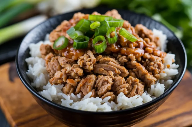 Ground Chicken Rice Bowl That'll Make You Forget About Takeout Forever