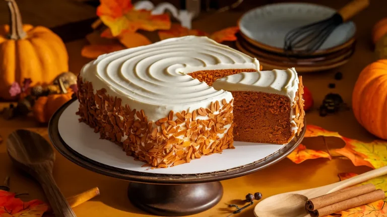 Easy Pumpkin Cake Recipe with Cream Cheese Frosting 🎃
