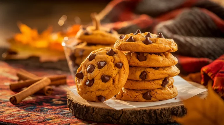 Soft & Chewy Pumpkin Chocolate Chip Cookies