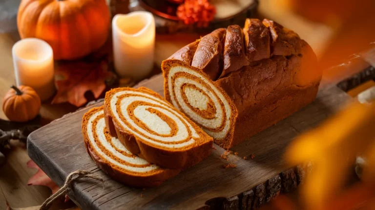 🎃 Pumpkin Cream Cheese Bread Recipe (Swirled & Moist)