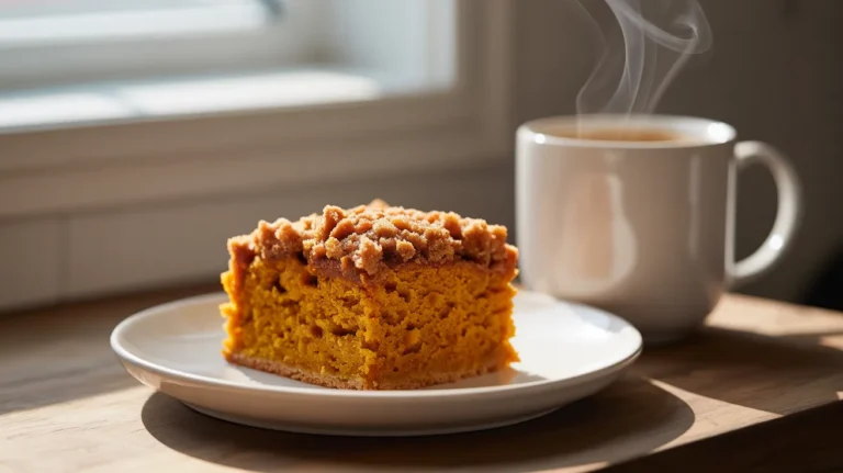 Pumpkin Coffee Cake with Cinnamon Streusel Topping