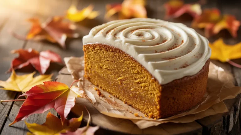 Moist Pumpkin Spice Cake with Cream Cheese Icing 🎃✨