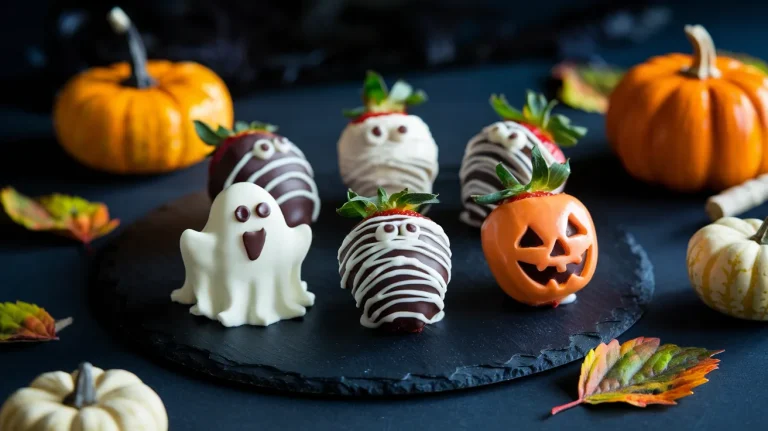 🎃 Halloween Chocolate Covered Strawberries (Spooky Treat)