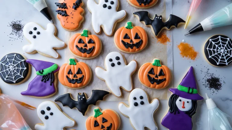 🎃 Halloween Sugar Cookies Decorated (Royal Icing Tutorial)