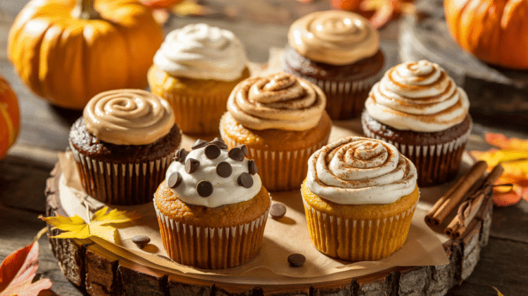 6 Pumpkin Cupcake Recipes with Frosting You’ll Love 🎃🧁