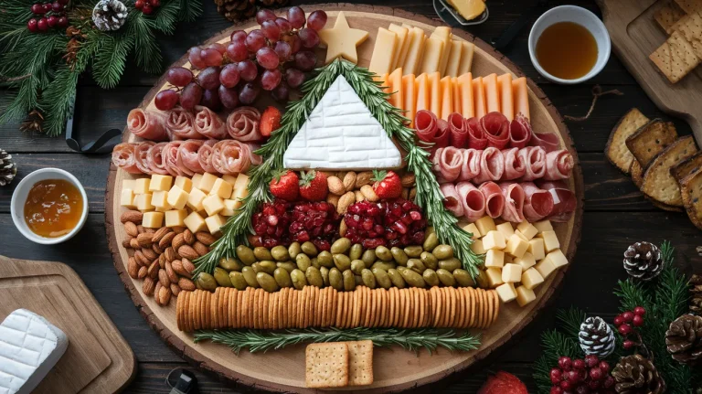 Christmas Tree Cheese Board (Festive Grazing Platter) 🧀🎄