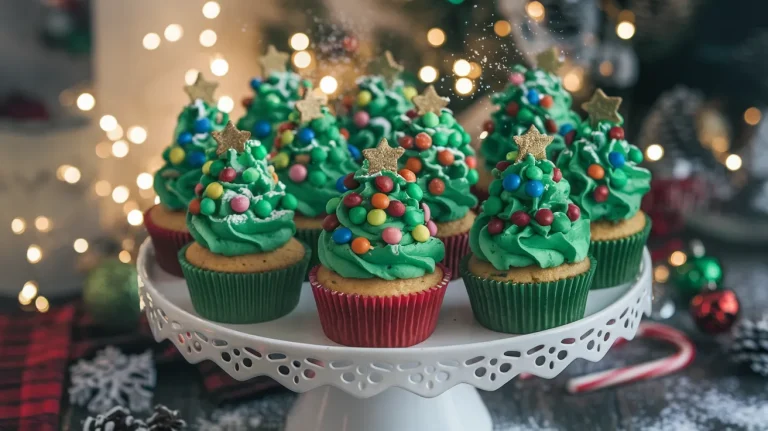 Christmas Tree Cupcakes (Cute, Festive & Frosted) 🎄🧁