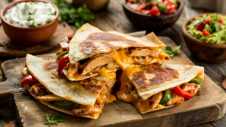 Chicken Fajita Quesadillas (Cheesy, Spicy & So Easy)