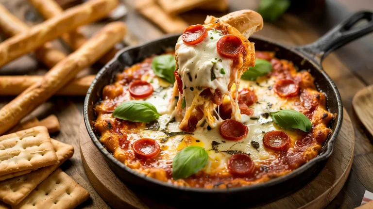 Pizza Dip (Hot, Cheesy & Crowd-Pleasing Appetizer)