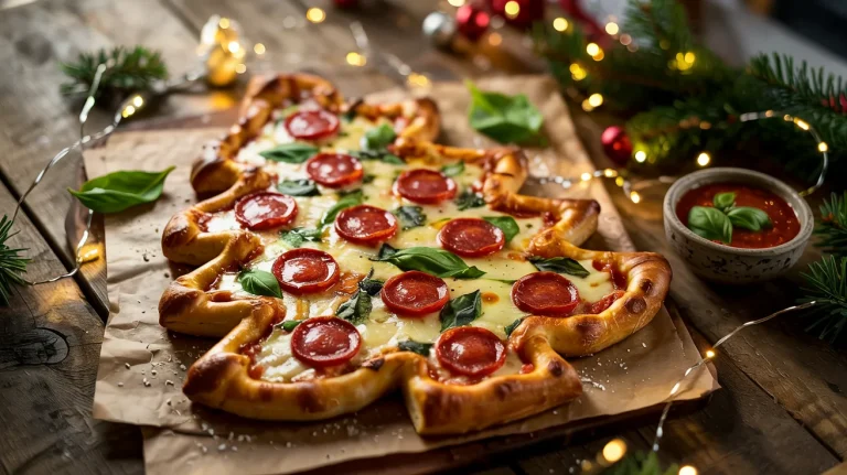 Christmas Tree Pull-Apart Pizza 🎄🍕