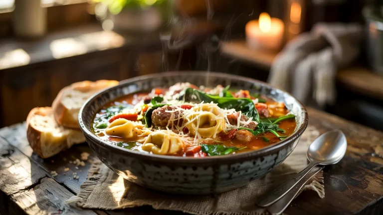 Sausage Tortellini Soup (Creamy, Hearty & Cozy)