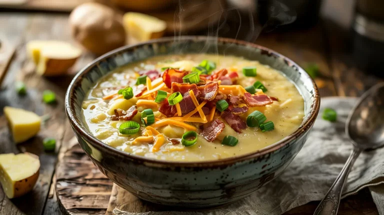 Crockpot Potato Soup (Creamy, Cheesy & Comforting)