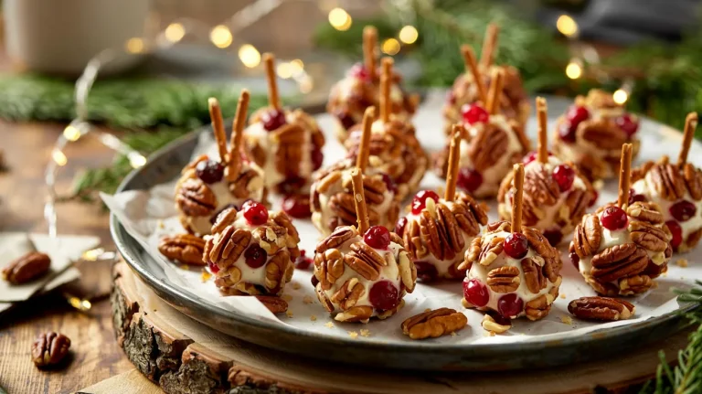 Cranberry Pecan Mini Cheese Balls (Festive Holiday Appetizer)