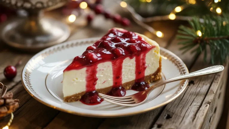 Cranberry Cheesecake (Festive, Creamy & Gorgeous)