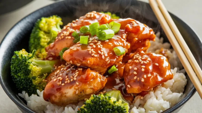 Hot Honey Chicken Rice Bowl
