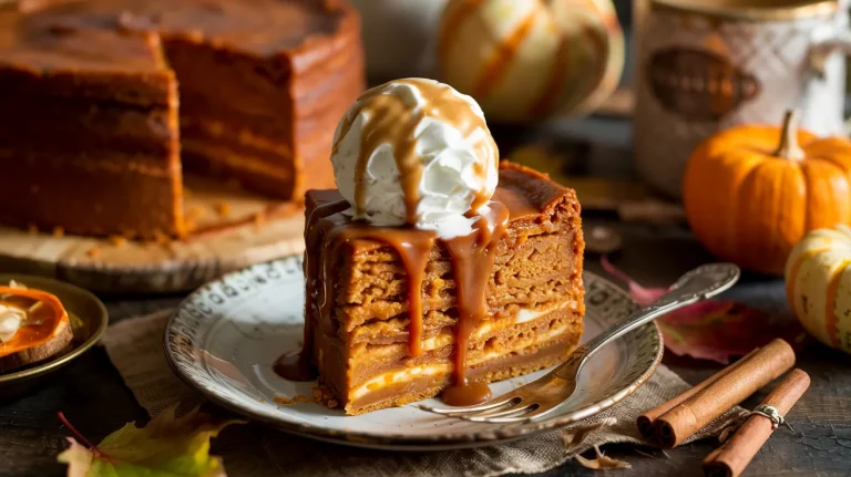 Pumpkin Caramel Cake (Cozy Fall Dessert)