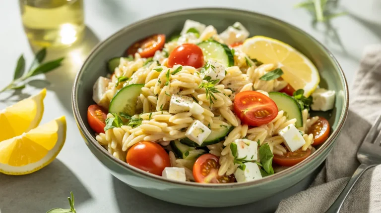 Orzo Lemon Salad (Fresh, Bright & Mediterranean-Inspired)