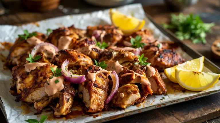Sheet Pan Chicken Shawarma (Juicy, Spiced & Easy Dinner)