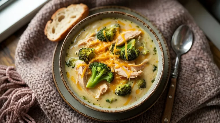 Chicken Broccoli Soup (Creamy, Cozy & Filling)