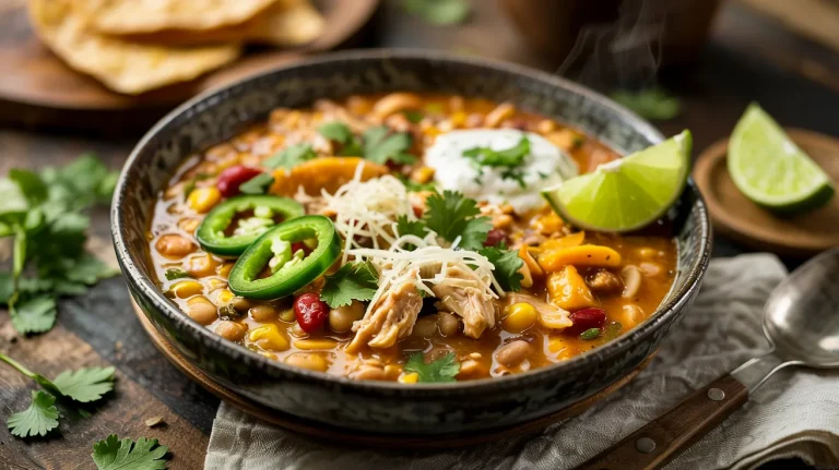 Crockpot White Chicken Chili (Creamy, Cozy & High-Protein)