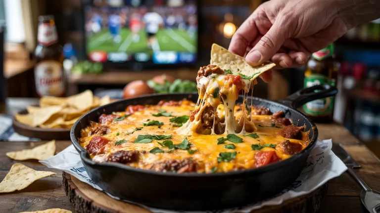 Football Dip Recipe (Cheesy, Spicy & Game Day Ready)