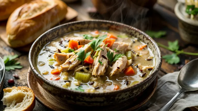 Crockpot Chicken Wild Rice Soup (Hearty, Cozy & Comforting)