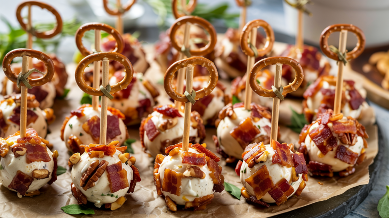 Mini Bacon Ranch Cheese Balls (Savory Party Bites)