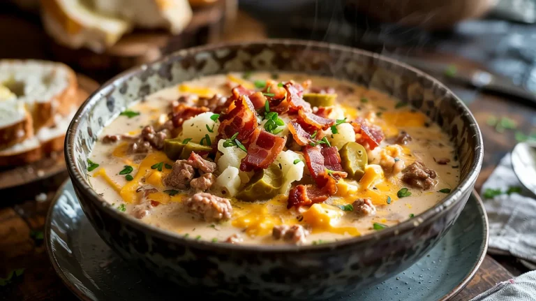 Keto Cheeseburger Soup: The “I Can’t Believe It’s Not Cheating” Bowl