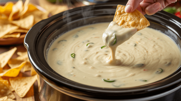 Crockpot Queso Dip (Smooth, Cheesy & Addictive)