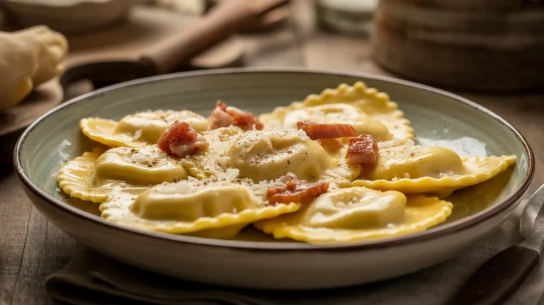 Ravioli Carbonara: Because Plain Pasta Just Wasn’t Enough
