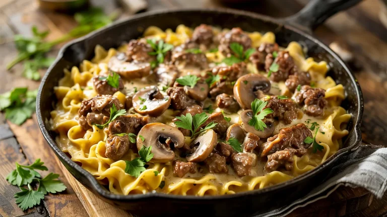 Easy Ground Beef Stroganoff