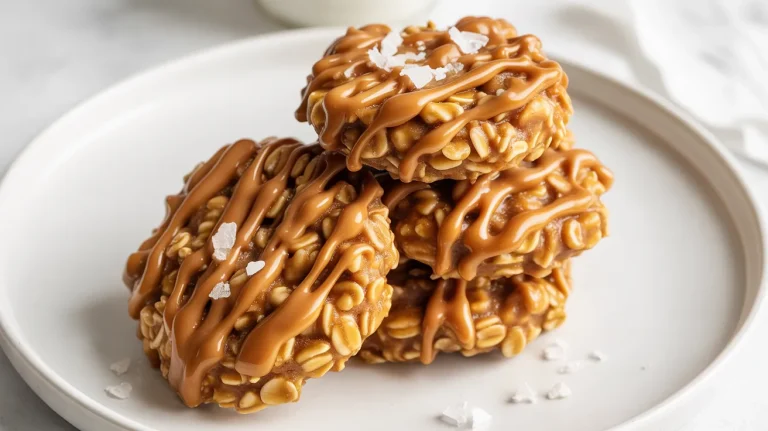 Sweet, Salty & Irresistible: No Bake Caramel Cookies