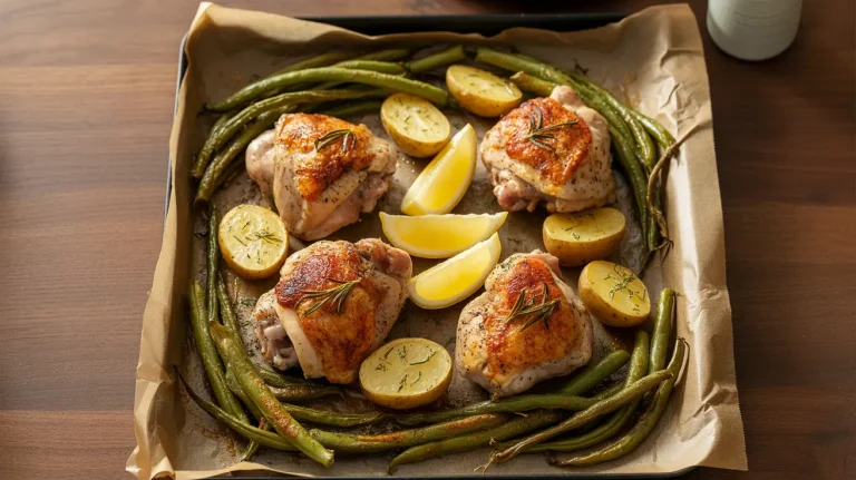 Oven Roasted Chicken with Baby Potatoes and Green Beans: The Ultimate One-Pan Dinner