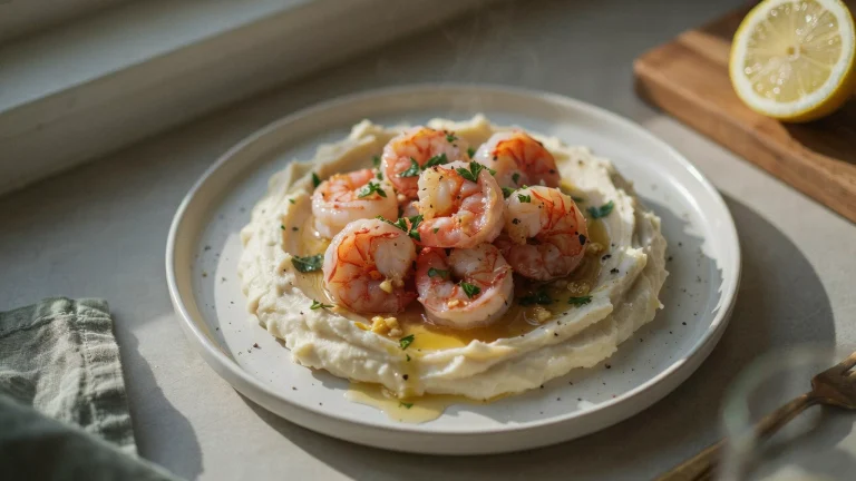 Creamy Garlic Butter Prawn with Mashed Potatoes Recipe: The Ultimate Comfort Food