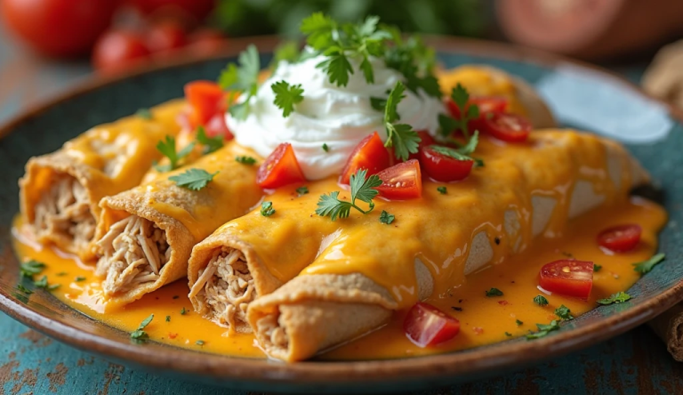 Chicken Cheese Enchiladas That’ll Make Your Neighbors Wonder What Amazing Thing You’re Cooking