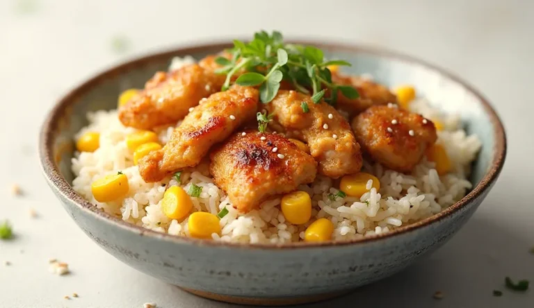 Sweet Corn Chicken Rice Bowl That’ll Make You Forget Takeout Exists