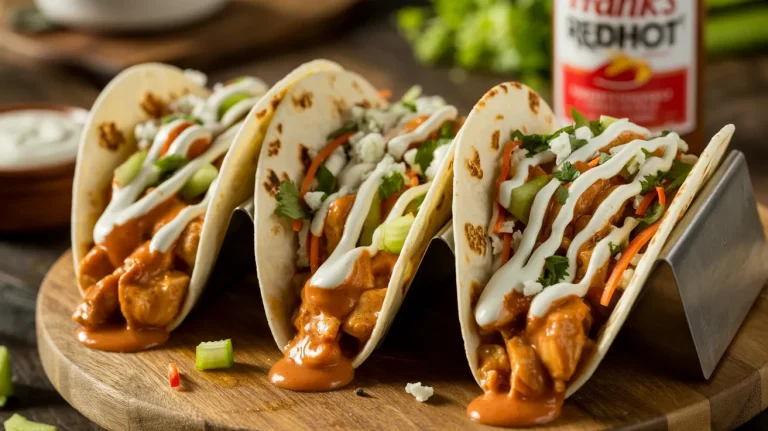 Buffalo Chicken Tacos: When Wings and Tacos Have a Beautiful Baby